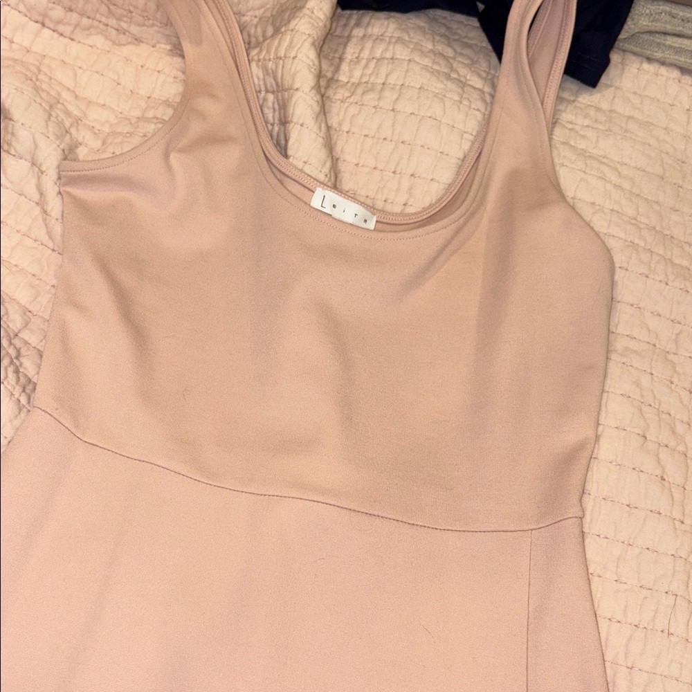 Soft Blush Sleeveless Dress